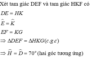 Trắc nghiệm Trường hợp bằng nhau thứ hai của tam giác: cạnh - góc - cạnh (c.g.c)