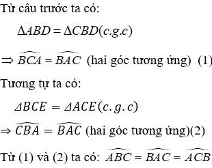 Trắc nghiệm Trường hợp bằng nhau thứ hai của tam giác: cạnh - góc - cạnh (c.g.c)