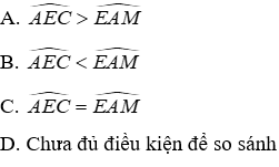 Trắc nghiệm Trường hợp bằng nhau thứ hai của tam giác: cạnh - góc - cạnh (c.g.c)