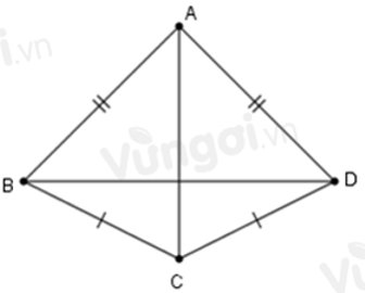 Trắc nghiệm Trường hợp bằng nhau thứ nhất của tam giác: cạnh - cạnh - cạnh (c.c.c)