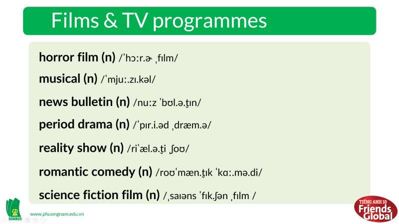 Giáo án Tiếng Anh 10 Unit 3 (Friends Global 2023): On screen (ảnh 7)