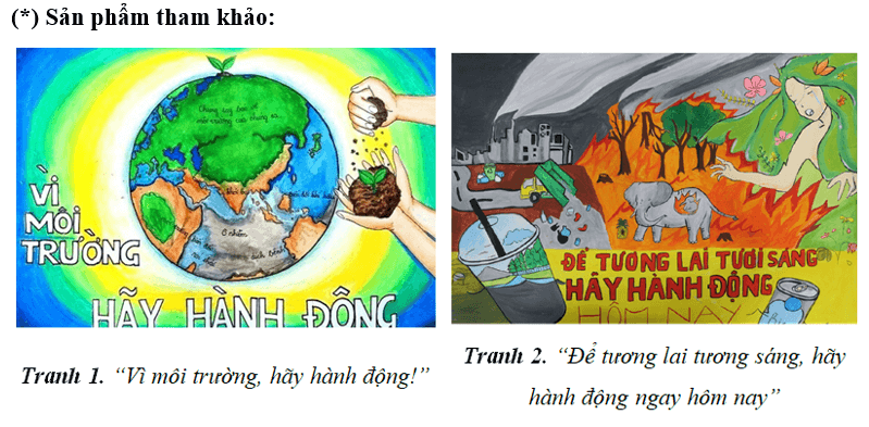 Em hãy viết bài hoặc vẽ tranh tuyên truyền về ngày Môi trường thế giới