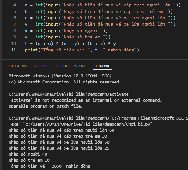 Tin học 10 Bài 3: Thực hành làm quen và khám phá Python | Cánh diều (ảnh 16)