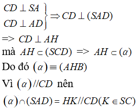 Cách xác định thiết diện chứa một đường thẳng và vuông góc với một mặt phẳng - Toán lớp 11