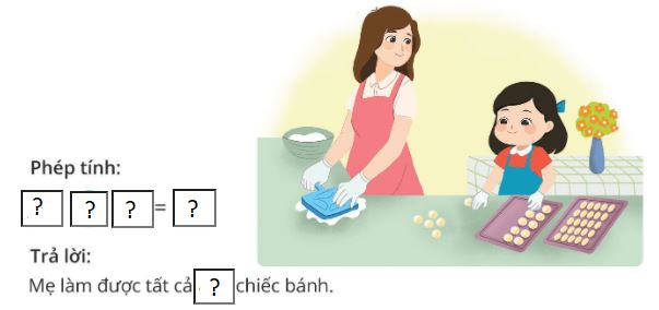 Tính số bánh rán mẹ làm