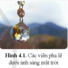 Giải KHTN 9 Bài 4 (Cánh diều): Hiện tượng tán sắc ánh sáng. Màu sắc ánh sáng (ảnh 1)