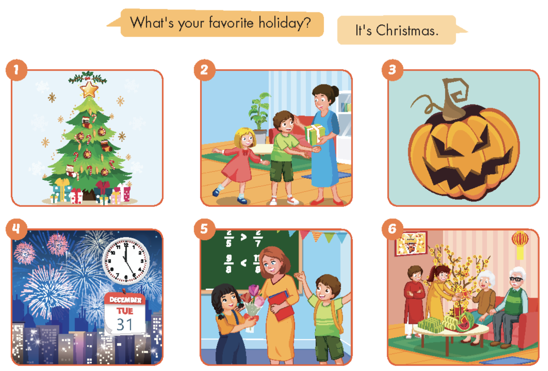 Tiếng Anh lớp 5 Unit 2: Holidays - ilearn Smart Start (ảnh 9)