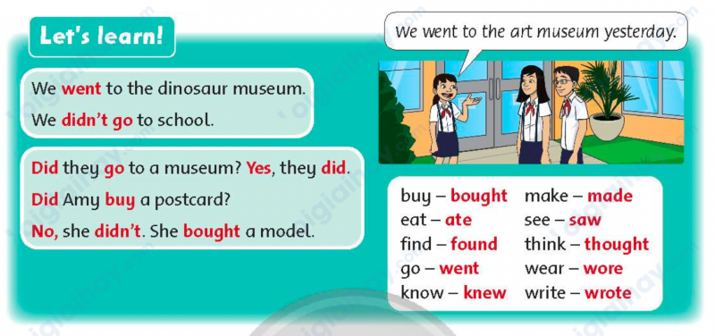 Giải SGK Tiếng Anh lớp 5 Unit 7: The dinosaur museum | Family and Friends (ảnh 4)