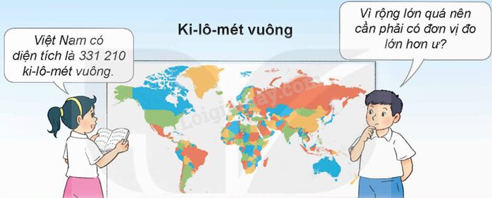 Lý thuyết Ki-lô-mét vuông. Héc-ta lớp 5 (Kết nối tri thức) hay, chi tiết (ảnh 1)