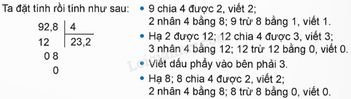 Lý thuyết Phép chia số thập phân lớp 5 (Kết nối tri thức) hay, chi tiết (ảnh 2)