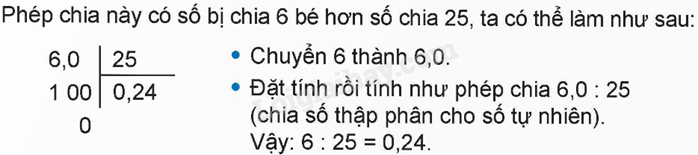 Lý thuyết Phép chia số thập phân lớp 5 (Kết nối tri thức) hay, chi tiết (ảnh 6)