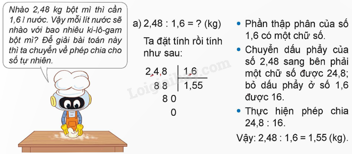 Lý thuyết Phép chia số thập phân lớp 5 (Kết nối tri thức) hay, chi tiết (ảnh 9)