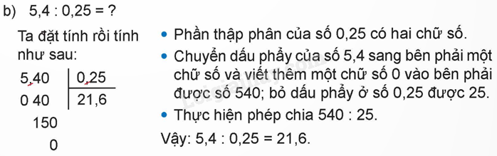 Lý thuyết Phép chia số thập phân lớp 5 (Kết nối tri thức) hay, chi tiết (ảnh 10)