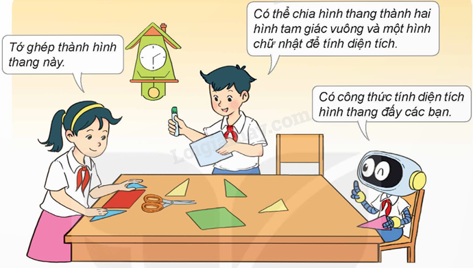 Lý thuyết Hình thang. Diện tích hình thang lớp 5 (Kết nối tri thức) hay, chi tiết (ảnh 7)