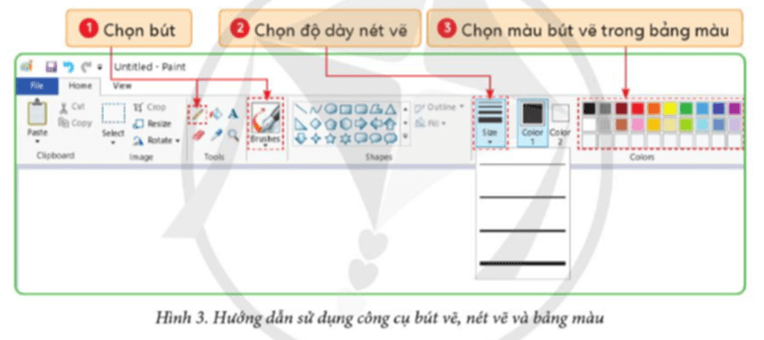 Tin học lớp 5 Cánh diều Bài 1: Làm quen với phần mềm Paint