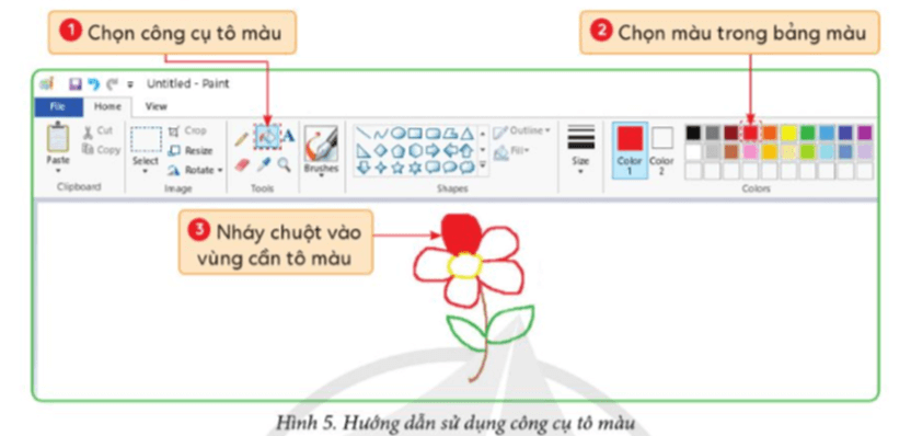 Tin học lớp 5 Cánh diều Bài 1: Làm quen với phần mềm Paint