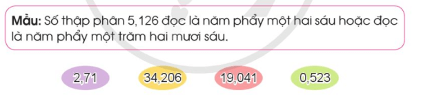 Toán lớp 5 Cánh diều Bài 16: Số thập phân (tiếp theo) | Giải Toán lớp 5