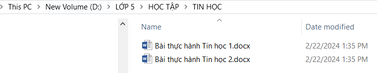 Tin học lớp 5 Chân trời sáng tạo Bài 4: Tổ chức, lưu trữ và tìm tệp, thư mục trong máy tính