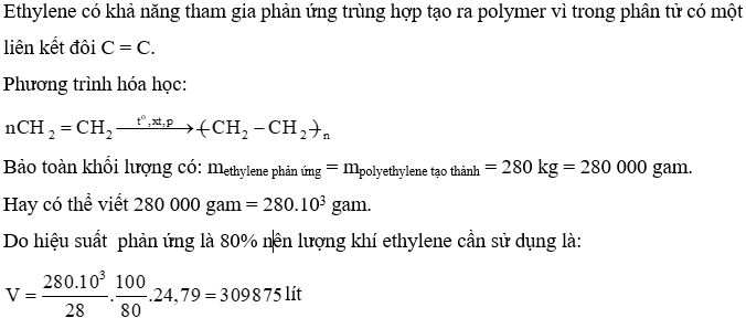 Vì sao ethylene có khả năng tham gia phản ứng trùng hợp tạo ra polymer? 