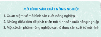 Địa Lí 9 Chân trời sáng tạo Bài 5: Thực hành: Viết báo cáo về một số mô hình sản xuất nông nghiệp có hiệu quả