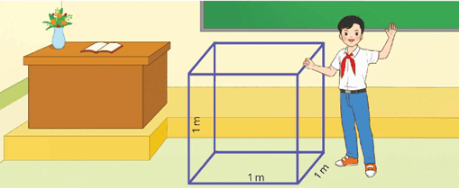 Toán lớp 5 Chân trời sáng tạo Bài 72: Mét khối (trang 41 Tập 2) | Giải Toán lớp 5