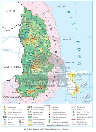 Dựa vào hình 17.2 và thông tin trong bài, hãy trình bày tình hình phát triển và phân bố của cây công nghiệp