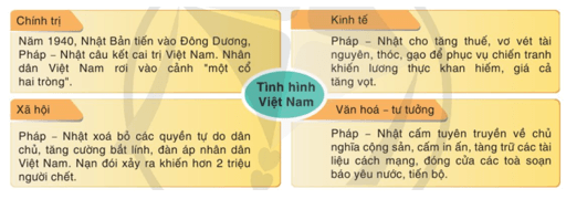 Nêu tình hình Việt Nam dưới ách thống trị của Pháp - Nhật