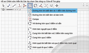 Toán 9 Chân trời sáng tạo Hoạt động 2: Vẽ đường tròn bằng phần mềm GeoGebra | Giải Toán 9