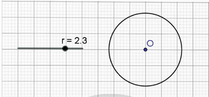 Toán 9 Chân trời sáng tạo Hoạt động 2: Vẽ đường tròn bằng phần mềm GeoGebra | Giải Toán 9