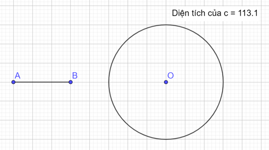 Toán 9 Chân trời sáng tạo Hoạt động 2: Vẽ đường tròn bằng phần mềm GeoGebra | Giải Toán 9