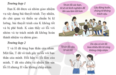 Từ hai trường hợp trên em hãy nêu các việc làm thể hiện lòng khoan dung