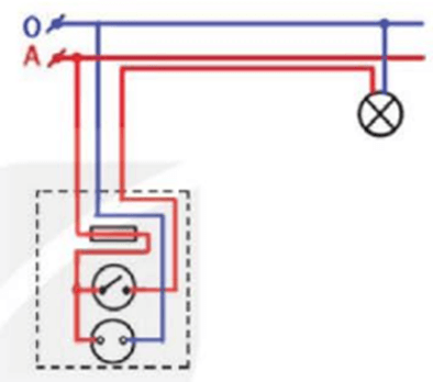 Chỉ ra sự khác biệt giữa sơ đồ lắp đặt trong Hình 3.3 và sơ đồ nguyên lí Hình 3.2