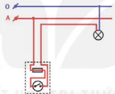 Hãy thiết kế sơ đồ nguyên lí sơ đồ lắp đặt mạng điện gồm nguồn điện aptomat