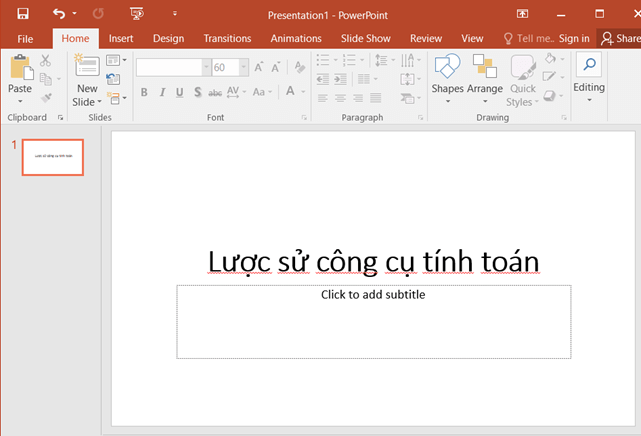 Tạo bài trình chiếu có sử dụng hình ảnh, sơ đồ, video hợp lí