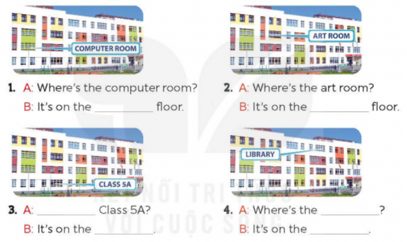 Giải SGK Tiếng Anh lớp 5 Unit 6: Our school rooms | Global Success (ảnh 3)