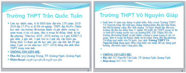 Em hãy tạo một bài trình chiếu về chủ đề Chọn môi trường học tập sau khi kết thúc cấp THCS