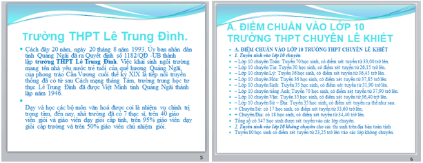 Em hãy tạo một bài trình chiếu về chủ đề Chọn môi trường học tập sau khi kết thúc cấp THCS