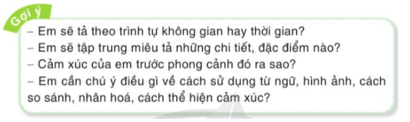 Luyện tập tả phong cảnh (Viết thân bài) trang 38 lớp 5 | Cánh diều Giải Tiếng Việt lớp 5