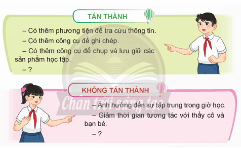 Luyện tập tìm ý cho đoạn văn nêu lí do tán thành hoặc phản đối một hiện tượng, sự việc trang 136 lớp 5 | Chân trời sáng tạo Giải Tiếng Việt lớp 5