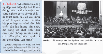 Khai thác thông tin và Tư liệu 2 trong mục hãy nêu nội dung chính của công cuộc Đổi mới