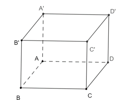 Cho hình lập phương ABCD.A'B'C'D' có cạnh bằng a. Tính vectơ A'B x vectơ B'C'